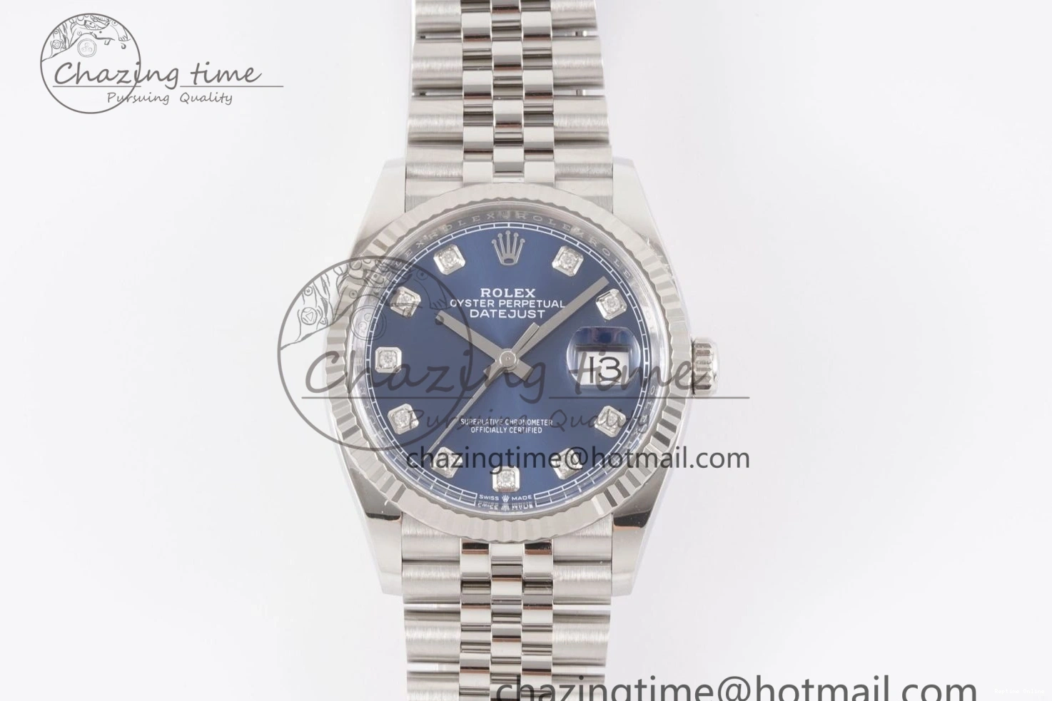 1218 DateJust 36 126234 Clean 1:1 Best Edition 904L Steel Blue Diamonds Dial on Jubilee Bracelet VR BestValue 1993